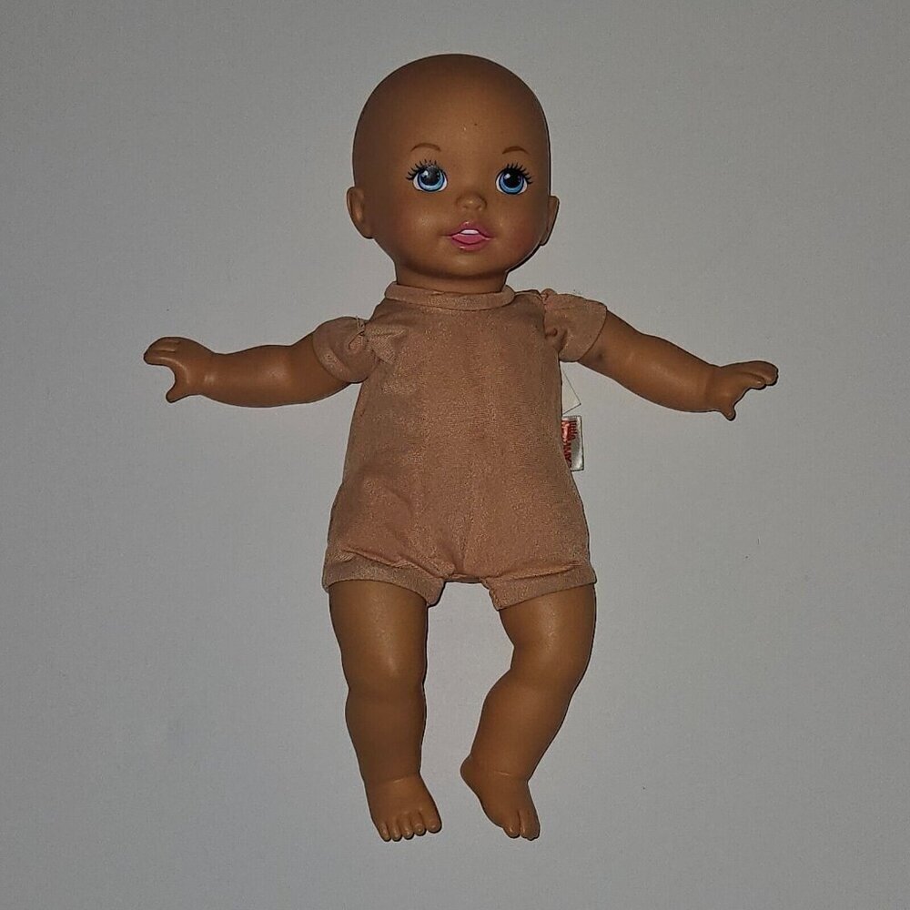 Little Mommy Doll 2011 Mattel Cloth Body Vinyl Head Blue Eyes Teeth READ AS IS